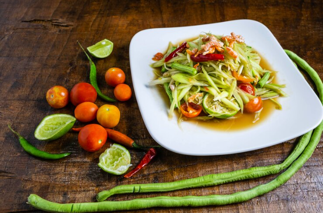 Green Papaya Italian Salad