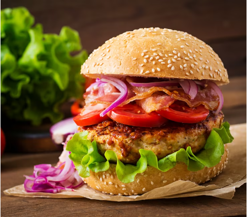 Spicy Fried Chicken Avocado Burger