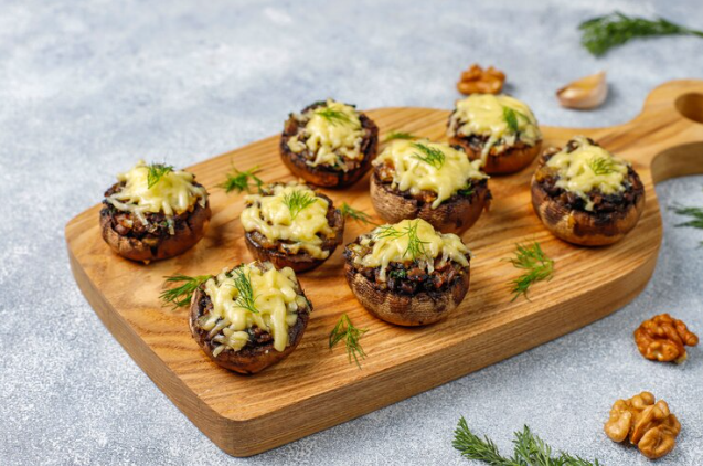 Spinach and Feta Stuffed Mushrooms